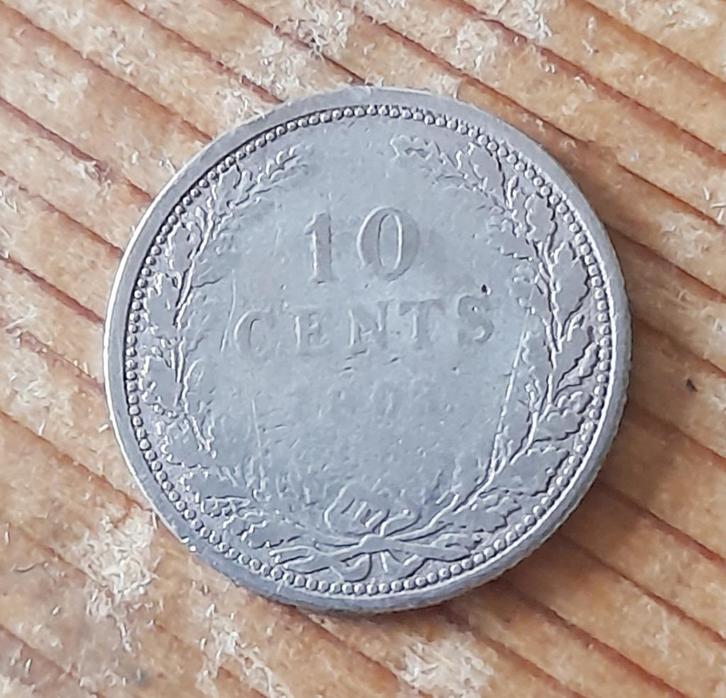Nederland 10 cent 1903 (lot 2), Postzegels en Munten, Munten | Nederland, Losse munt, 10 cent, Koningin Wilhelmina, Zilver, Ophalen of Verzenden