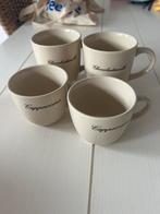Cappuccino en chocolademelk koppen, Ophalen of Verzenden, Zo goed als nieuw, Overige stijlen, Kop(pen) en/of Schotel(s)