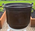 Prachtige handgemaakte antieke koperen emmer d: 43cm, Antiek en Kunst, Antiek | Koper en Brons, Ophalen of Verzenden, Koper