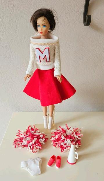 Vintage Barbie outfit Cheerleader, #0876 compleet repro beschikbaar voor biedingen