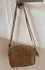 Beige Schouder crossover tasje, Ophalen of Verzenden, Zo goed als nieuw, Beige, Schoudertasje
