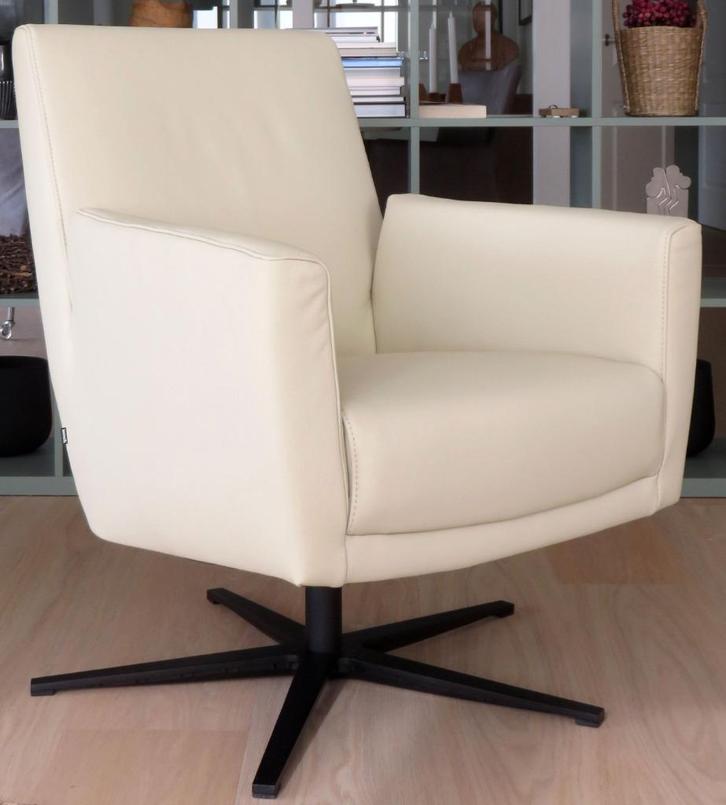 leren fauteuil Montel Maia, Huis en Inrichting, Fauteuils, Nieuw, Leer, 50 tot 75 cm, 75 tot 100 cm, Ophalen