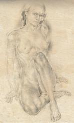 Gijs Voskuyl litho "Zittend Naakt", Antiek en Kunst, Kunst | Litho's en Zeefdrukken, Ophalen