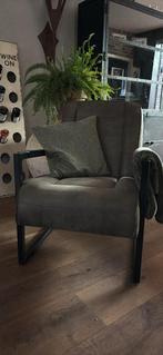 Groene Fauteuil, Huis en Inrichting, Fauteuils, Metaal, 75 tot 100 cm, Ophalen of Verzenden, Zo goed als nieuw