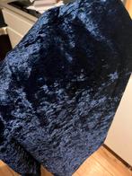 Donkerblauw fluwelen stof (4x), Hobby en Vrije tijd, Stoffen en Lappen, Overige materialen, Blauw, 120 cm of meer, 200 cm of meer