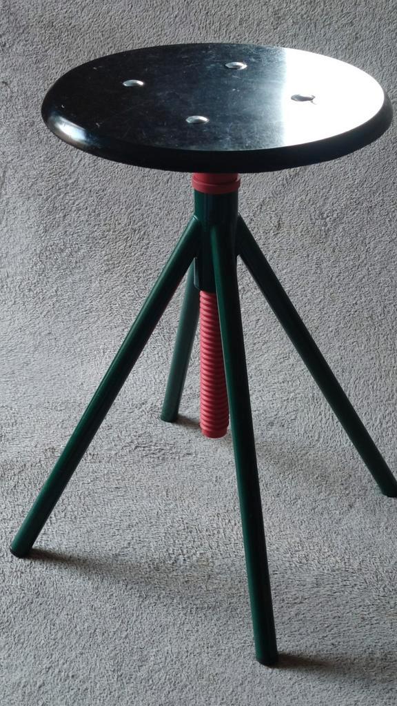 Vintage draaikruk, pianokruk, verstelbare kruk 47>67cm, Huis en Inrichting, Krukjes, Zo goed als nieuw, Hout, In hoogte verstelbaar