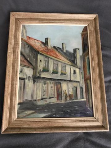Schilderij 'straatje' beschikbaar voor biedingen