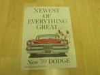 1959 Dodge Brochure USA, Boeken, Auto's | Folders en Tijdschriften, Gelezen, Overige merken, Ophalen of Verzenden