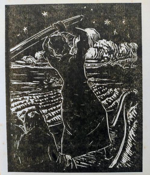 Houtsnede Jan Altink, Antiek en Kunst, Kunst | Etsen en Gravures, Ophalen of Verzenden