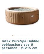 Opblaas Jacuzzi Intex 6 personen, Tuin en Terras, Bubbelbaden en Hottubs, Ophalen, Gebruikt, Grondzeil, Opblaasbaar
