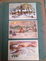 Nieuwjaarskaarten jaren 50, Verzamelen, Ansichtkaarten | Themakaarten, Ophalen of Verzenden, 1940 tot 1960, Gelopen, Feest(dag)