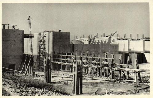Zuiderzeewerken bij Harderwijk - ongelopen, Verzamelen, Ansichtkaarten | Nederland, Ongelopen, Gelderland, 1920 tot 1940, Ophalen of Verzenden