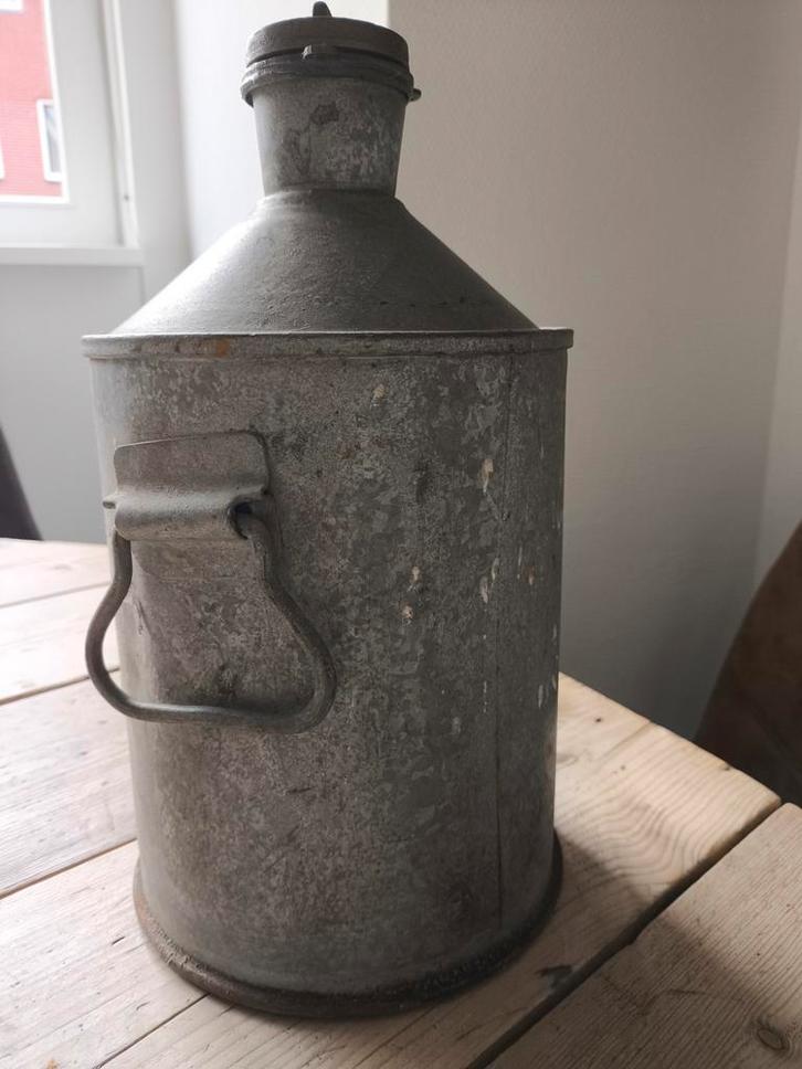 Vintage Zinken Melkbus / Kan, Antiek en Kunst, Curiosa en Brocante, Ophalen of Verzenden