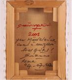 Graziano Marini(1957)Olie op board"Abstracte Compositie" Ges, Ophalen of Verzenden