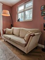 Duresta sofa bank beige rib met leer 2,5 zits, Ophalen, Gebruikt, Driepersoons, Engels, country, klassiek