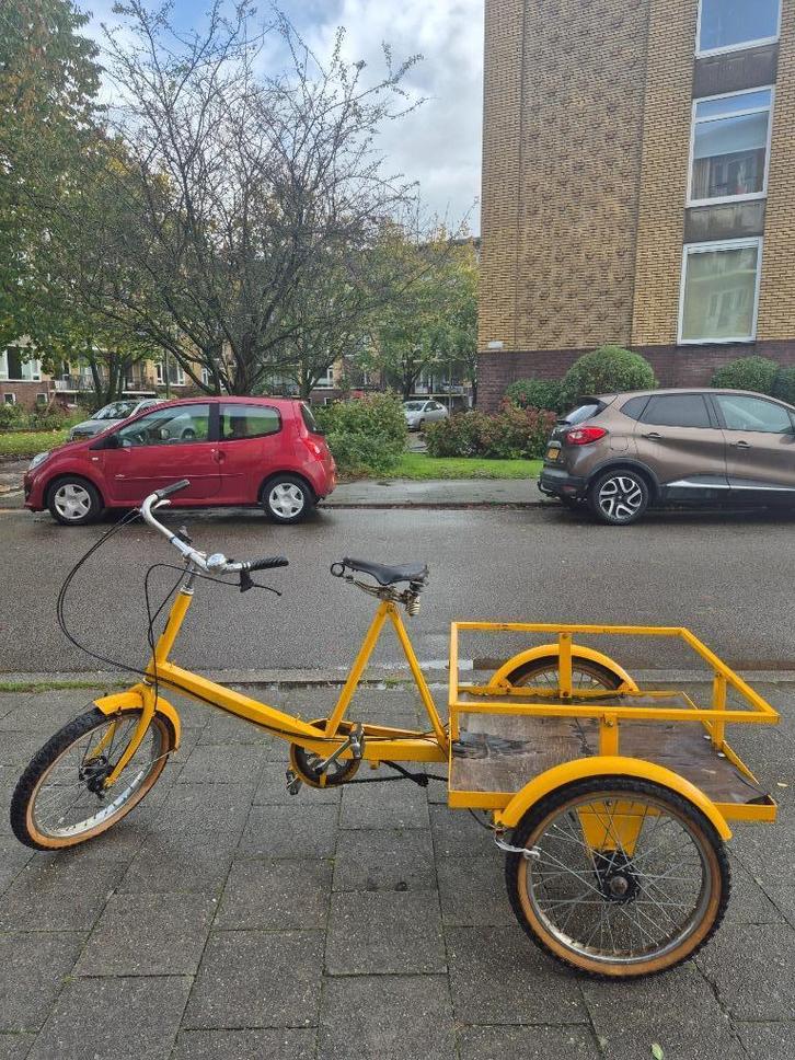 Driewieler, bakfiets voor volwassenen te koop in goede staat, Fietsen en Brommers, Overige Fietsen en Brommers, Gebruikt, Ophalen