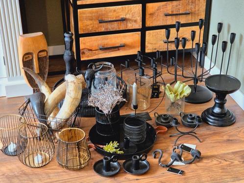 Hele partij zwarte accessoires, Huis en Inrichting, Woonaccessoires | Overige, Zo goed als nieuw, Ophalen