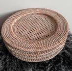 Rieten onderborden 4 stuks, Verzenden, Zo goed als nieuw, Bord