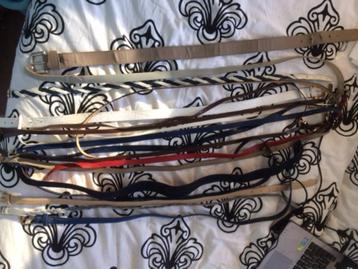 18 riemen vintage ong 90 cm en een paar 80 cm beschikbaar voor biedingen