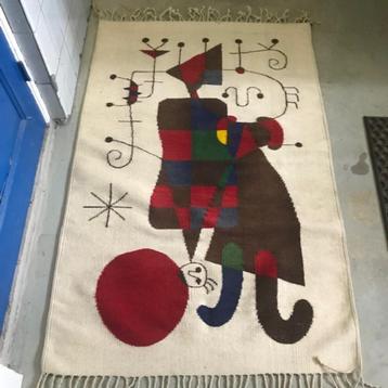 Joan Miro...'Upside Down Figures' Origenal Wool Tapesty beschikbaar voor biedingen