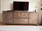dressoir/tv meubel acacia hout, Ophalen, Gebruikt, Met deur(en), 150 tot 200 cm