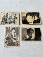 Beatles Kaartjes zwart wit, Ophalen of Verzenden, Gebruikt, Foto of Kaart, Gesigneerd