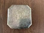 Verzilverde poederdoosje, Antiek en Kunst, Ophalen of Verzenden, Zilver