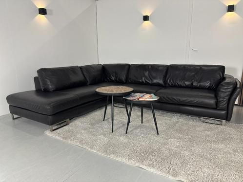 GRATIS BEZORGING - Leren hoekbank Natuzzi - gereinigd, Huis en Inrichting, Banken | Sofa's en Chaises Longues, Zo goed als nieuw