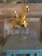 Vintage verzilverde kandelaar 5 armen. Quist Prasente. 1940., Ophalen, Zilver