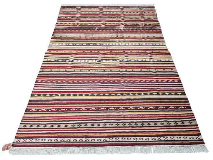 Handgeknoopt oosters wol Kelim tapijt Reversible 168x240cm, Huis en Inrichting, Stoffering | Tapijten en Kleden, Zo goed als nieuw