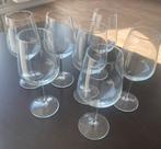 Rode wijnglazen - set van 7, Huis en Inrichting, Keuken | Servies, Ophalen, Glas of Glazen, Effen, Glas