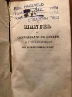 1836 Manuel de connaissances utiles Aux Ecclésiastiques, Verzenden