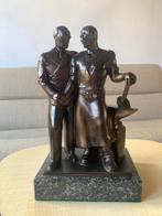 Art Deco Bronzen Beeld Scholter 1939/1940 WW2, Ophalen of Verzenden, Overige soorten, Duitsland, Kunstobject