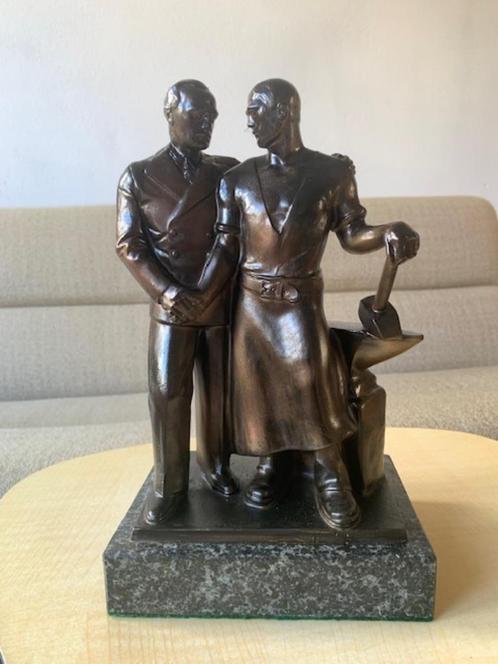 Art Deco Bronzen Beeld Scholter 1939/1940 WW2, Verzamelen, Militaria | Tweede Wereldoorlog, Overige soorten, Kunstobject, Duitsland