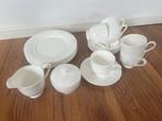 Bone China Servies - Kopjes, Borden, Melkkan, Ophalen of Verzenden, Zo goed als nieuw, Effen, Porselein