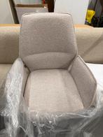 6 x nieuwe draaibare beige boucle eetkamerstoelen, Huis en Inrichting, Stoelen, Ophalen, Overige kleuren, Zo goed als nieuw, Stof