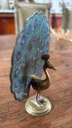 Hollywood Regency pauw messing. Hoogte 12 cm., Ophalen of Verzenden
