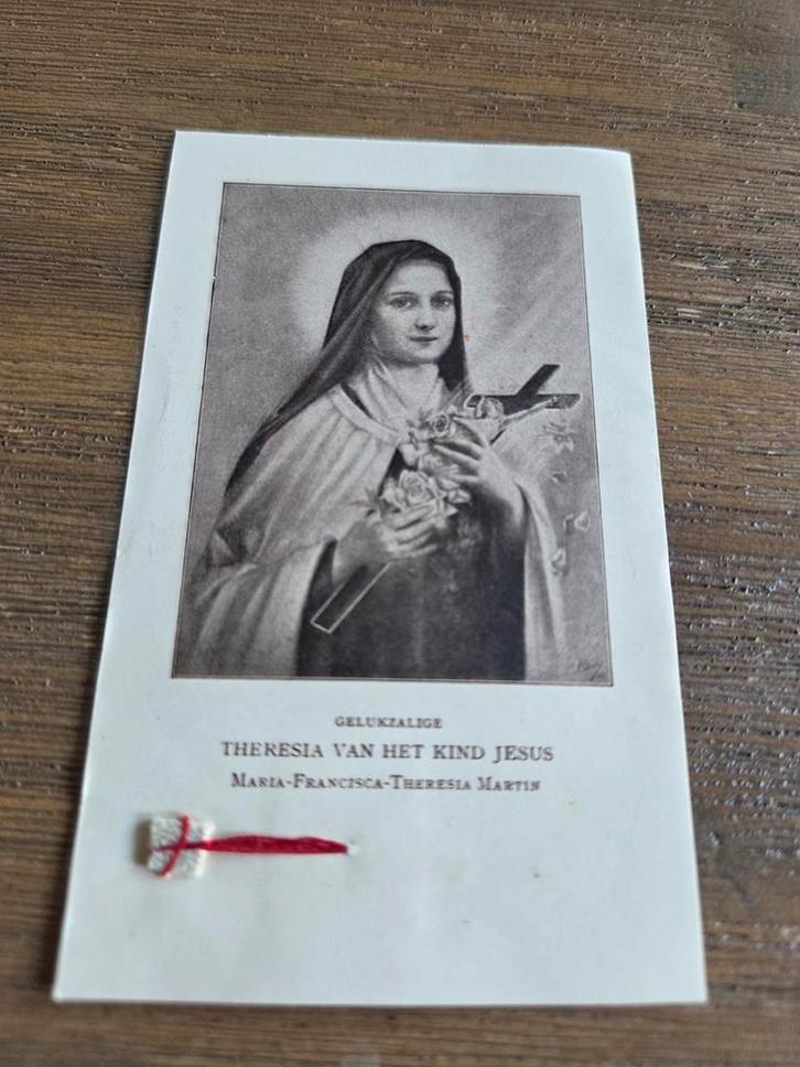 Theresia van het Kind Jezus - Antieke Gebedskaart 1923, Verzamelen, Religie, Ophalen of Verzenden
