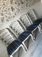 Set van 4 Klassieke Eetkamerstoelen - Opknapper, Huis en Inrichting, Ophalen, Gebruikt, Wit, Vier
