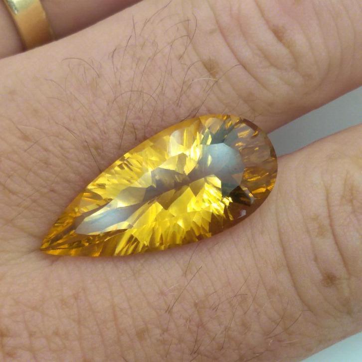 Citrien 16.60 karaat - Edelstenen, Sieraden, Tassen en Uiterlijk, Edelstenen, Nieuw, Ophalen of Verzenden