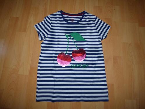 Vrolijk kersen t-shirt van WE Fashion, maat 146/152 NIEUW!, Kinderen en Baby's, Kinderkleding | Maat 146, Nieuw, Meisje, Shirt of Longsleeve