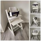 Stokke Tripp Trapp wit met babyset en 2 kussensets, Ophalen of Verzenden, Zo goed als nieuw, Stokke Tripp Trapp, Stoelverkleiner
