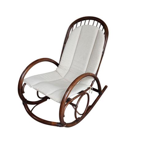 Vintage rotan manou schommelstoel, Antiek en Kunst, Antiek | Meubels | Stoelen en Banken, Ophalen
