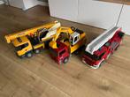 Bruder brandweerwagen takelwagen graafmachine, Ophalen, Gebruikt