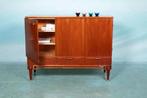 Scandinavische design buffetkast 50s teak l Japandi cabinet, Gebruikt, Scandinavisch, Ophalen of Verzenden, Metaal