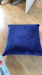 Blauw Kussen - Vierkant, Ophalen of Verzenden, Zo goed als nieuw, Blauw, Vierkant