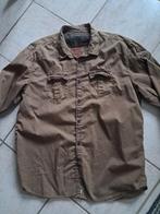 napapijri overhemd xxxl, Kleding | Heren, Overhemden, Bruin, Verzenden, Zo goed als nieuw, Overige halswijdtes