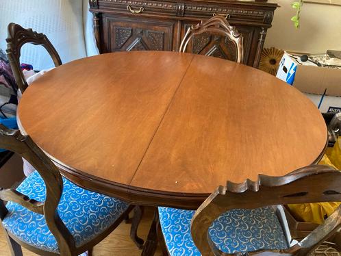 Oude /antieke eettafel rond, Antiek en Kunst, Antiek | Meubels | Tafels, Ophalen