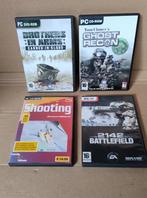 4 PC Shooting games - Ghost Recon, 2142, Brothers in Arms, Gebruikt, Vanaf 18 jaar, Shooter, 1 speler