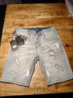 Dsquared2 korte broek hagelnieuw met prijskaartjes, Dsquared2, Blauw, Nieuw, W32 (confectie 46) of kleiner